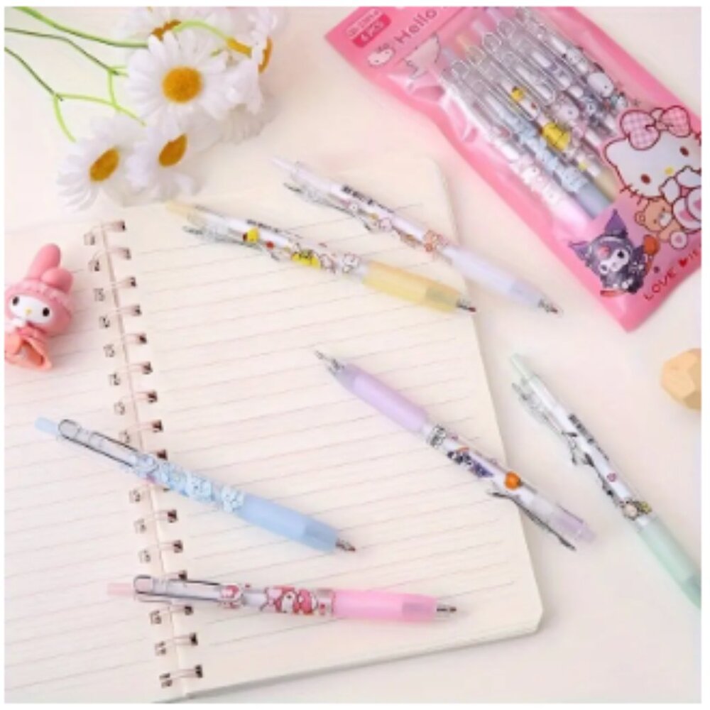 QD - 2301-6 Hello Kitty Mix Character Pens 6 pack - Picture 4 of 5